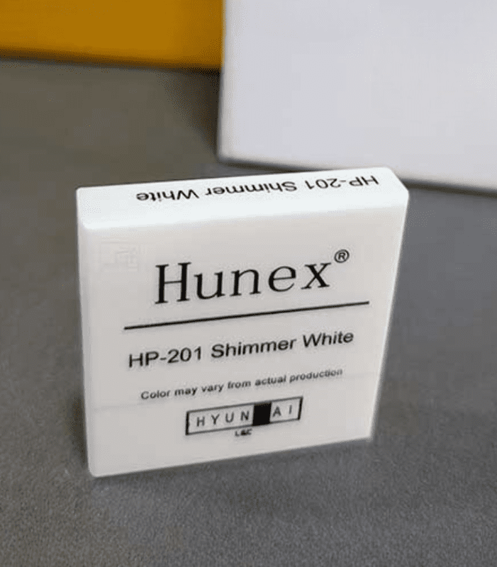 HP-201 Shimmer White Hunex Solid Surface